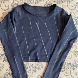 Lululemon Wunder Train Cropped Long Sleeve Shirt